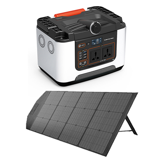 700W Portable Solar Generator with Solar Panel