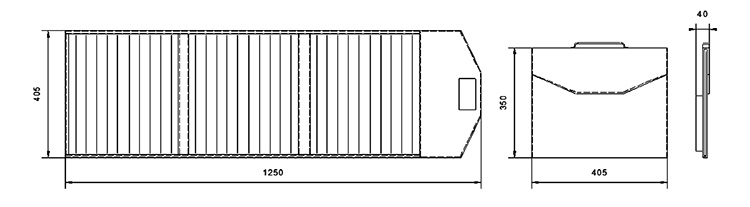 60W portable solar panel structure