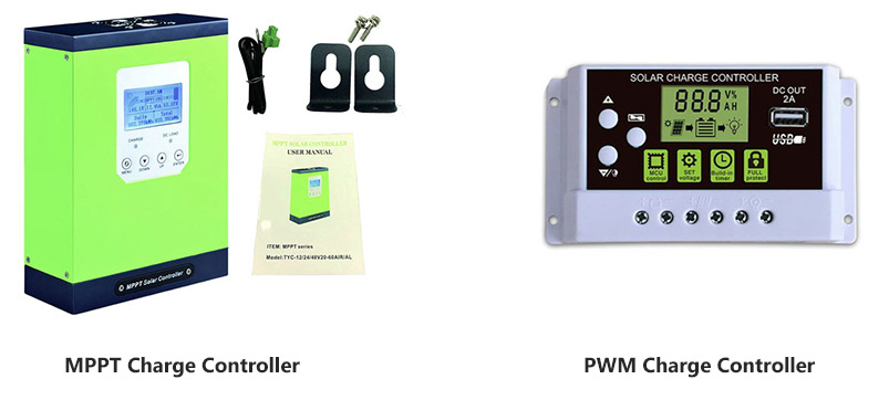 MPPT and PWM solar charge controller