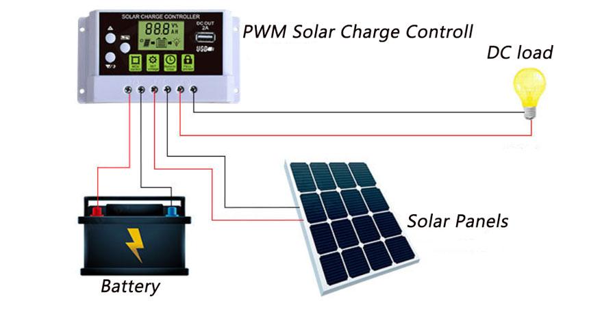 pwm solar charge controller wiring diagram