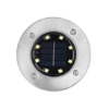 Outdoor 8 LED Solar In-ground Light, 4 Pack