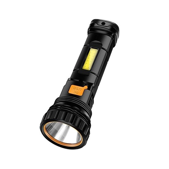 Portable Solar Flashlight with Side Light for Outdoor Use | inverter.com