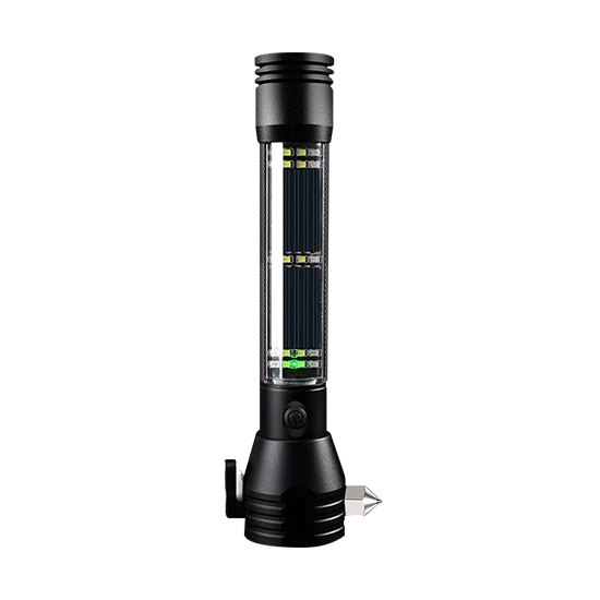 10 in 1 Emergency Solar Flashlight with Safety Hammer | inverter.com