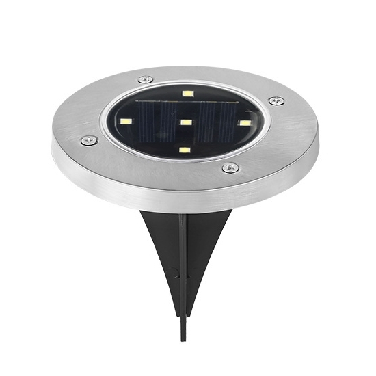 Outdoor 5 LED Solar In-ground Light, 4 Pack