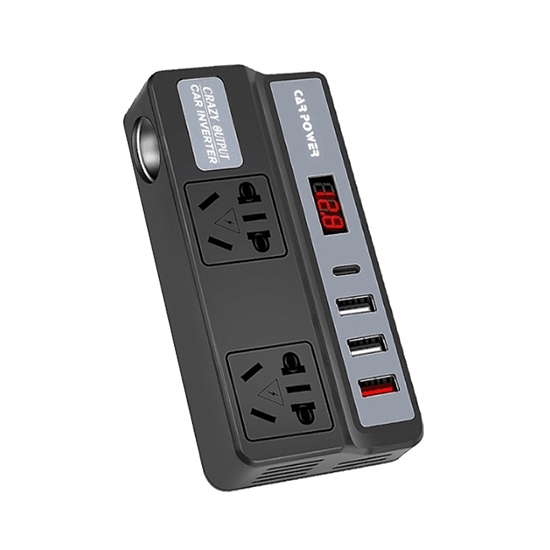 180W Car Power Inverter, DC 12V/24V to AC 110V/220V