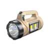 Rechargeable Solar-Powered Spotlight Flashlight
