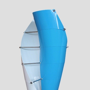 300w spiral wind turbine aluminum alloy blades