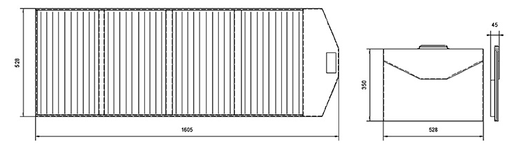 120W portable solar panel structure