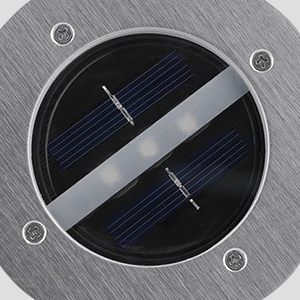 3led solar in ground light adopts polycrystalline solar panel