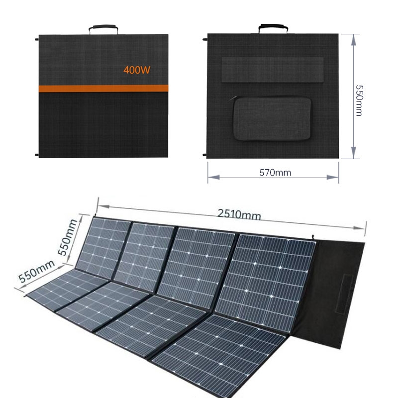 400W portable solar folding panel dimension