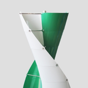 400w spiral wind turbine aluminum alloy blades