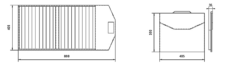 40W portable solar panel structure