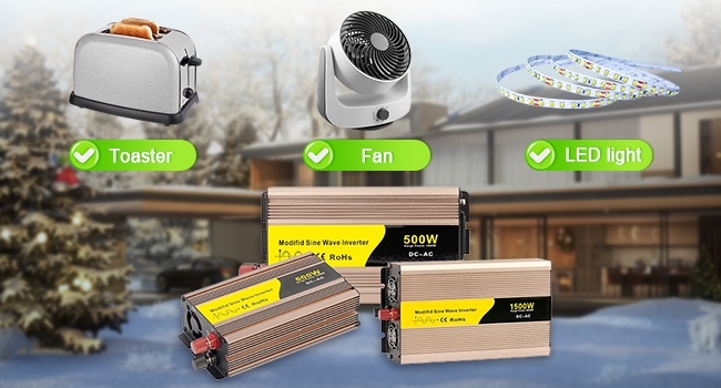 Devices compatible with modified sine wave inverter