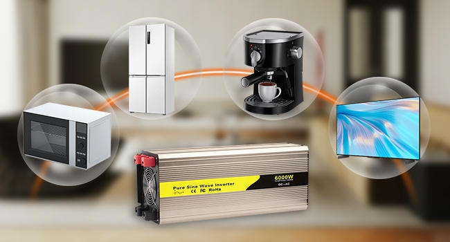 Electrical appliances operating with 6000W pure sine wave inverter