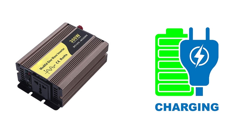 Power inverter charging