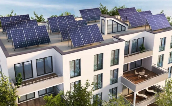 Solar energy in apartment