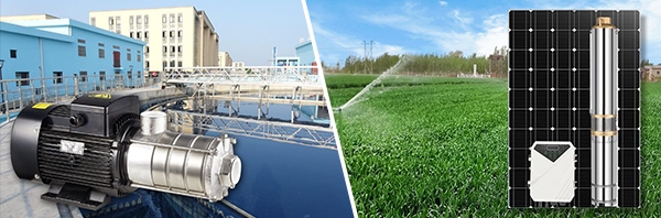 Solar water pump and ordinary water pump