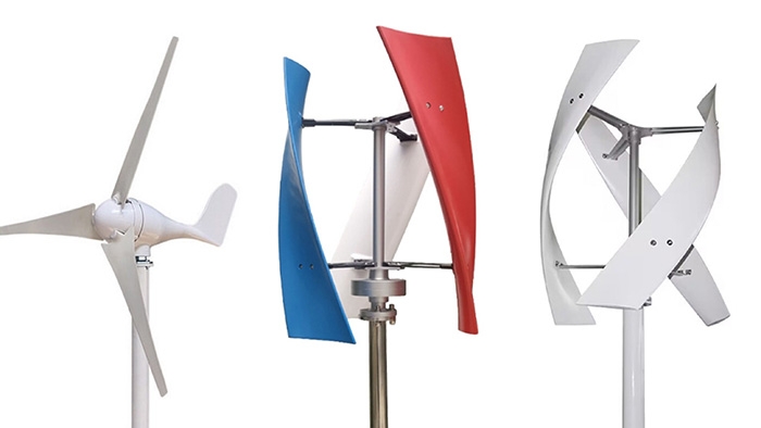 Three blades wind turbines