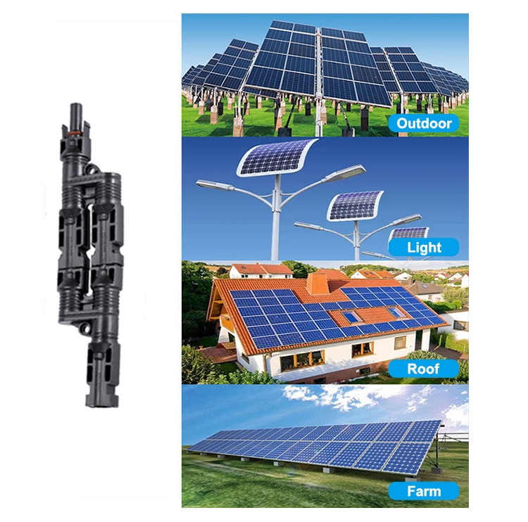 H branch solar connector application