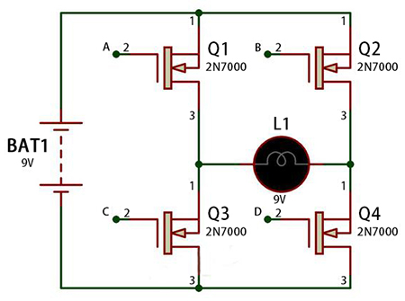 MOS tube of square wave inverter