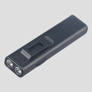 Multi-functional solar-powered flashlight metal clip for hands-free carry