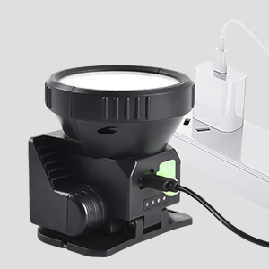 Outdoor solar headlamp USB charging interface