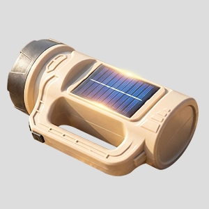 Rechargeable solar-powered spotlight flashlight solar panel charging