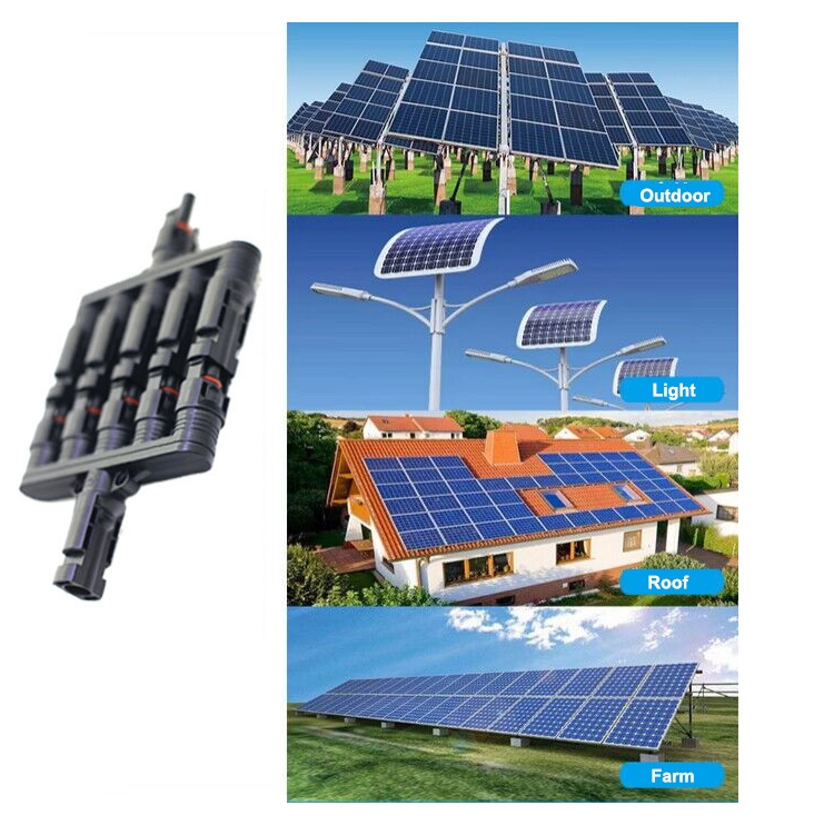 Solar connector h branch 5 to 1 applications