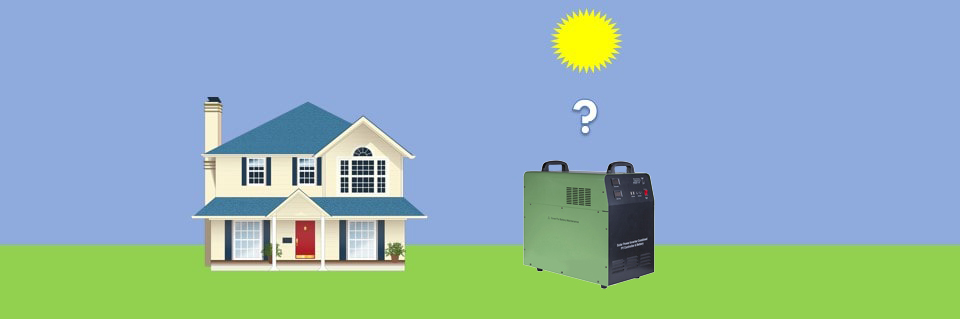 Solar generator and house