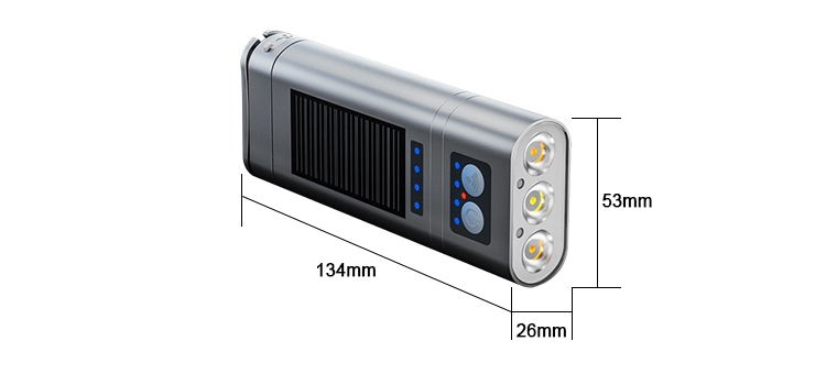 Solar headlamp product size