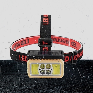 Solar motion sensor headlamp waterproofing