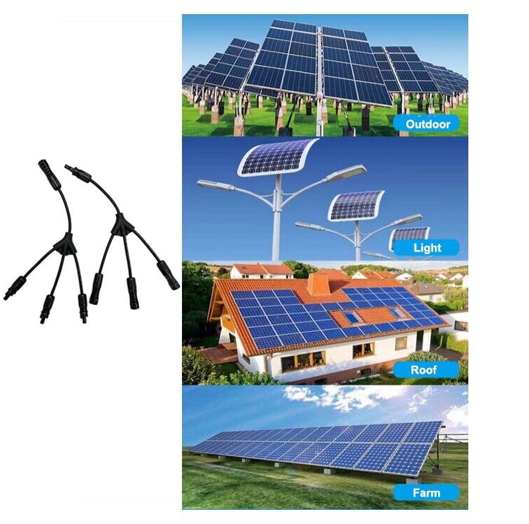 Solar panel connector y branch 3-1 application