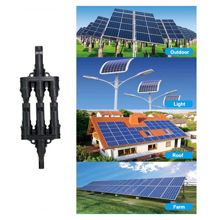 Solar pv panel connector H branch 3-1 application