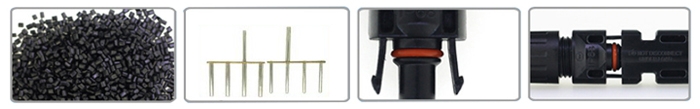 Solar pv panel connector H branch 4-1