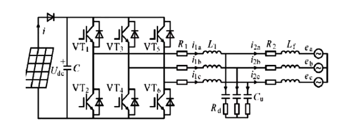 Three phase voltage type inverter circuit diagram