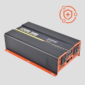 Touch screen 3000w pure sine wave inverter with multi-protection functions