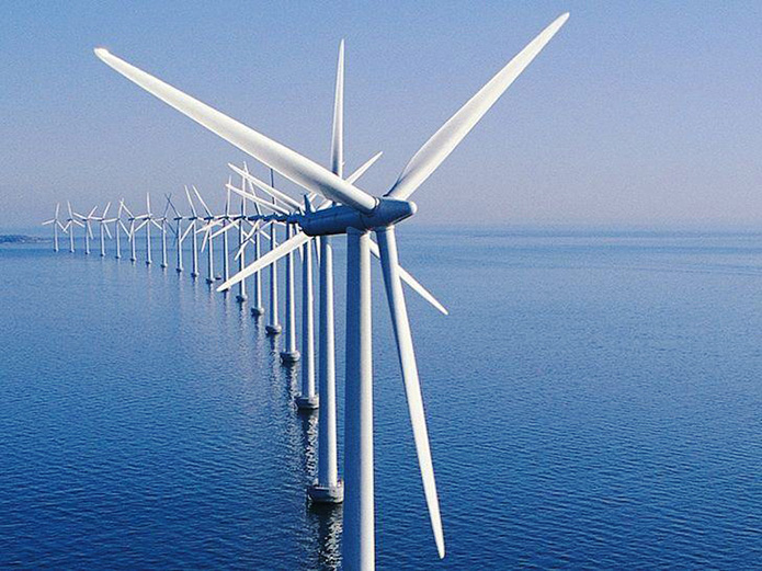 Wind turbine sea-land breeze