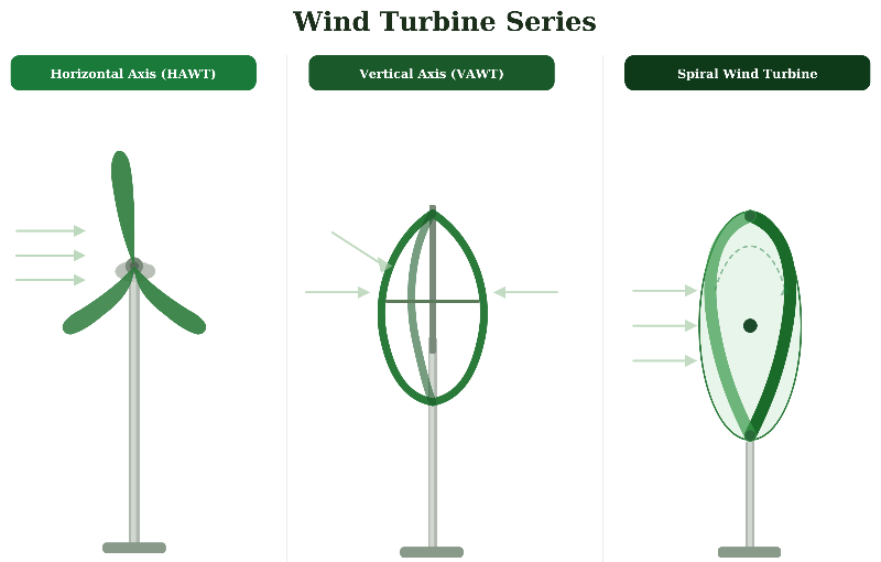 Wind turbine series